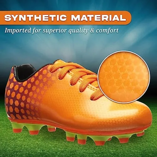 Palomar Firm Ground Soccer Cleats - Orange/Purple
