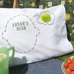 Pillowcase for tennis lover-  Tennis Dreams Headcase