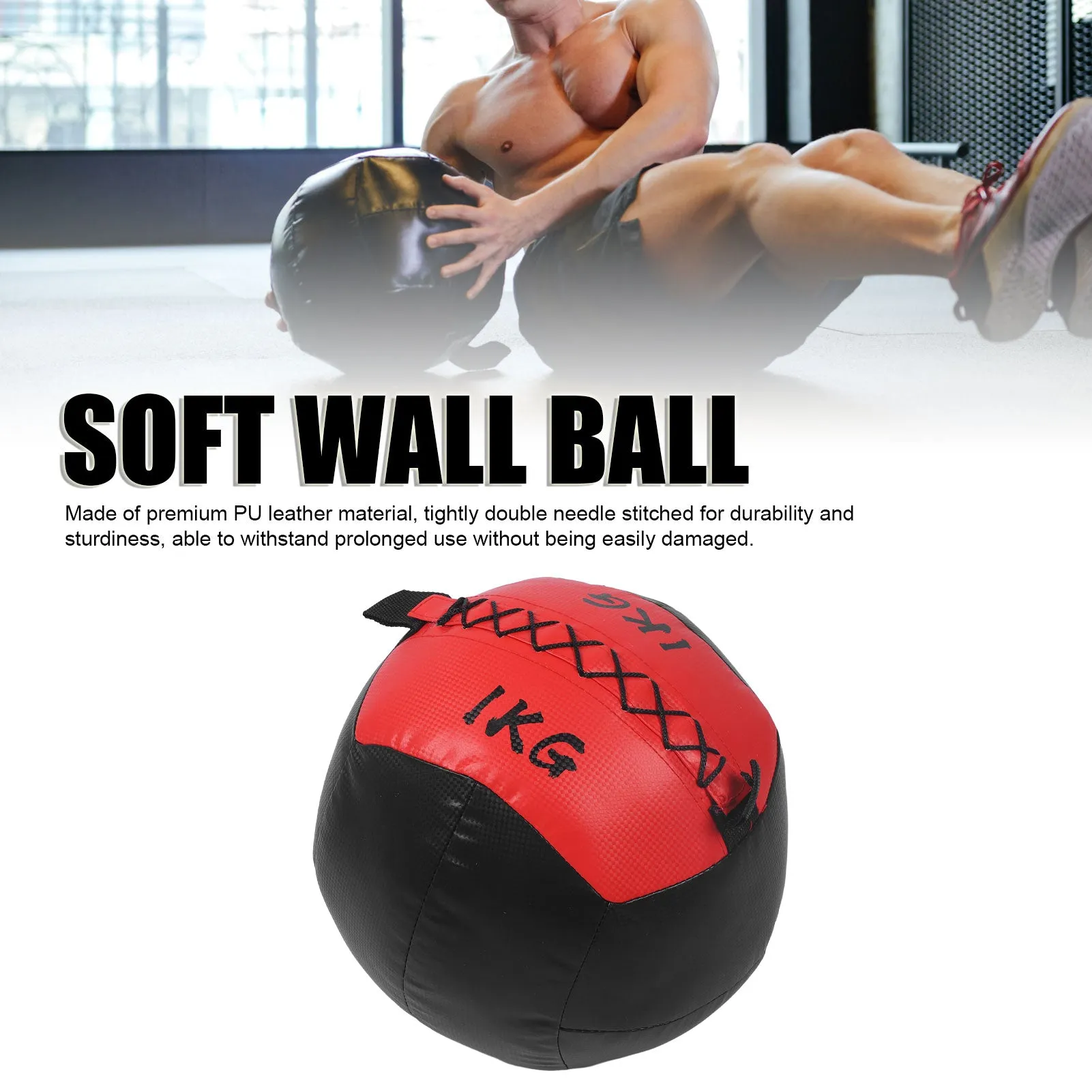 Premium Adjustable Medicine Wall Ball – Empty 2-12kg Core Training Ball for CrossFit, Gym, Strength, and Balance Exercises, Ideal for Throwing and Bouncing Workouts, Fillable with Sand or Fabrics