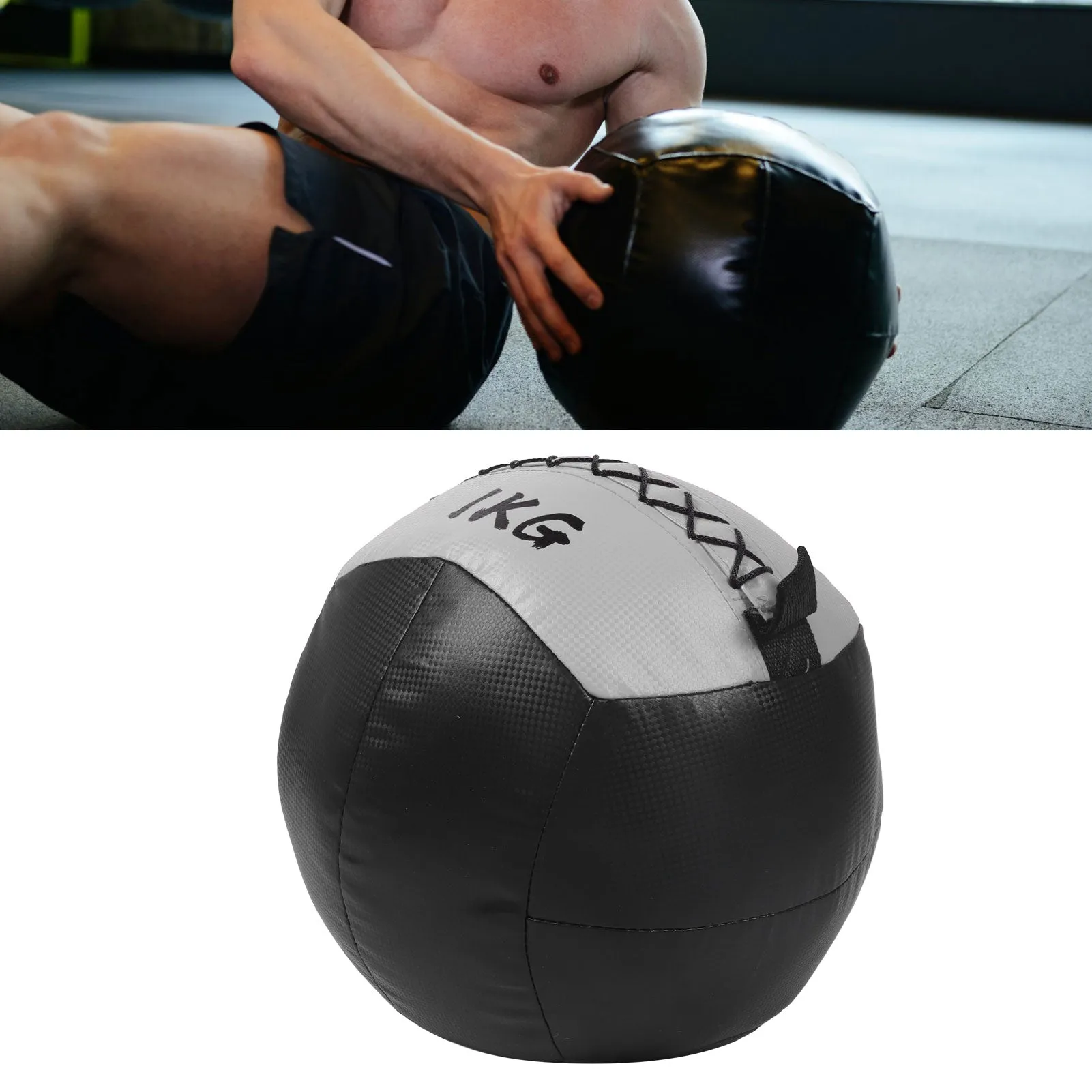Premium Adjustable Medicine Wall Ball – Empty 2-12kg Core Training Ball for CrossFit, Gym, Strength, and Balance Exercises, Ideal for Throwing and Bouncing Workouts, Fillable with Sand or Fabrics