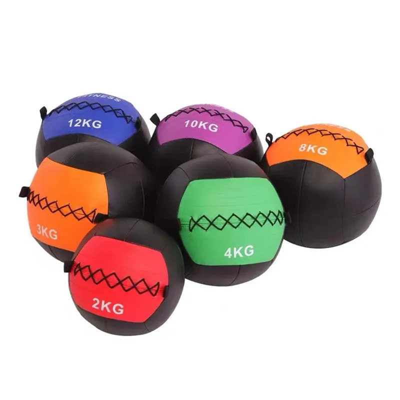 Premium Adjustable Medicine Wall Ball – Empty 2-12kg Core Training Ball for CrossFit, Gym, Strength, and Balance Exercises, Ideal for Throwing and Bouncing Workouts, Fillable with Sand or Fabrics