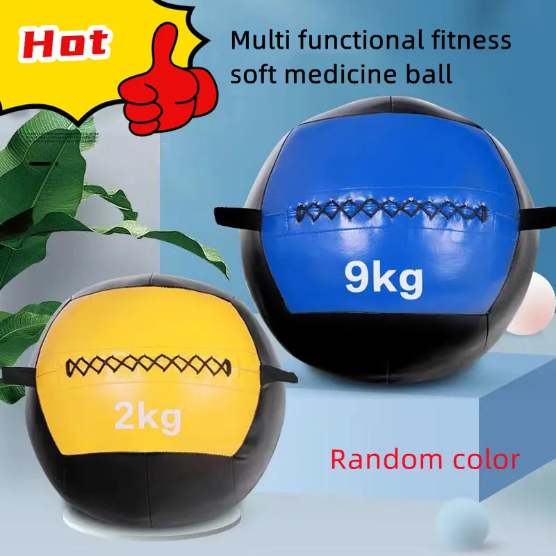 Premium Adjustable Medicine Wall Ball – Empty 2-12kg Core Training Ball for CrossFit, Gym, Strength, and Balance Exercises, Ideal for Throwing and Bouncing Workouts, Fillable with Sand or Fabrics