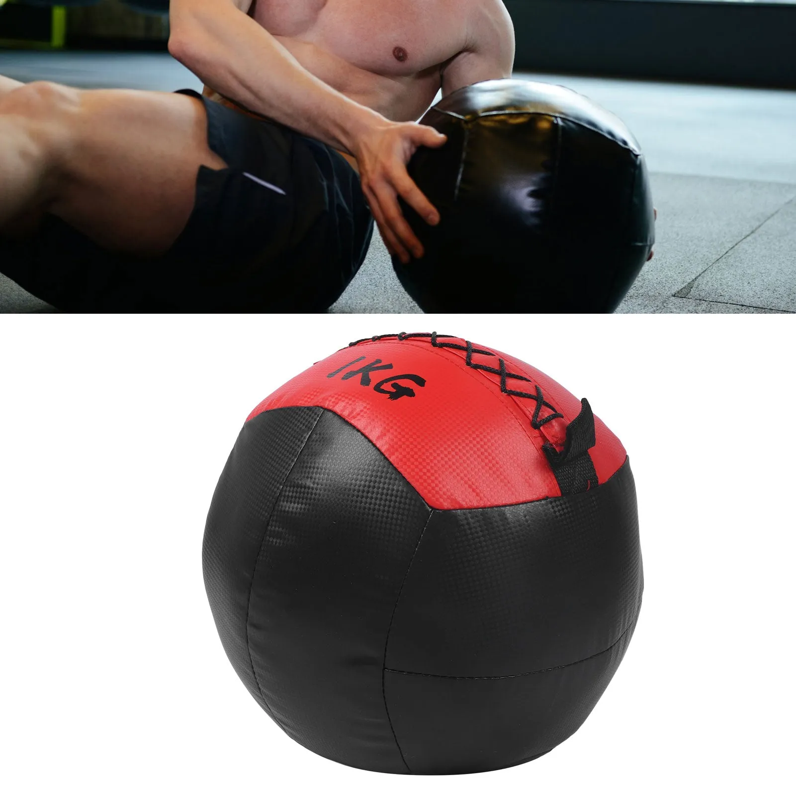Premium Adjustable Medicine Wall Ball – Empty 2-12kg Core Training Ball for CrossFit, Gym, Strength, and Balance Exercises, Ideal for Throwing and Bouncing Workouts, Fillable with Sand or Fabrics