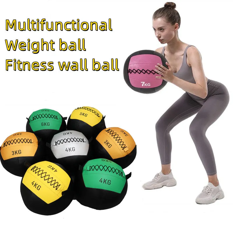 Premium Adjustable Medicine Wall Ball – Empty 2-12kg Core Training Ball for CrossFit, Gym, Strength, and Balance Exercises, Ideal for Throwing and Bouncing Workouts, Fillable with Sand or Fabrics