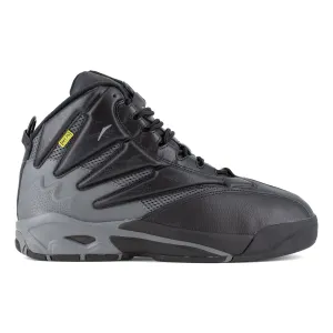 Reebok Mens The Blast Black/Dark Gray Leather MetGuard Work Shoes 13 W