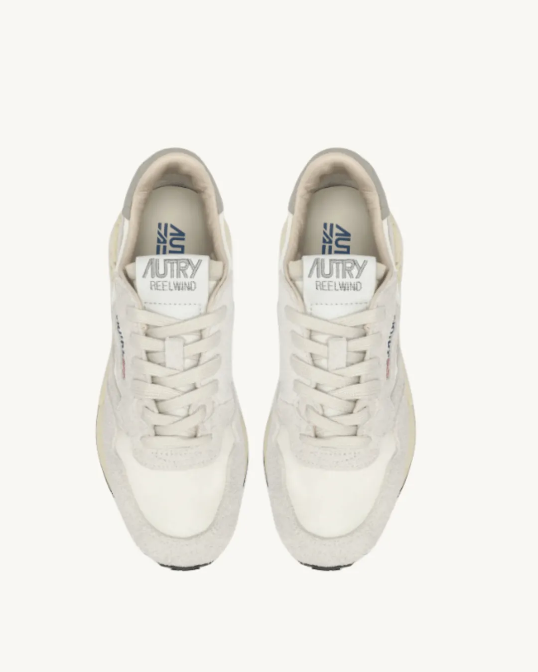 REELWIND LOW SNEAKERS IN NYLON AND SUEDE COLOR WHITE