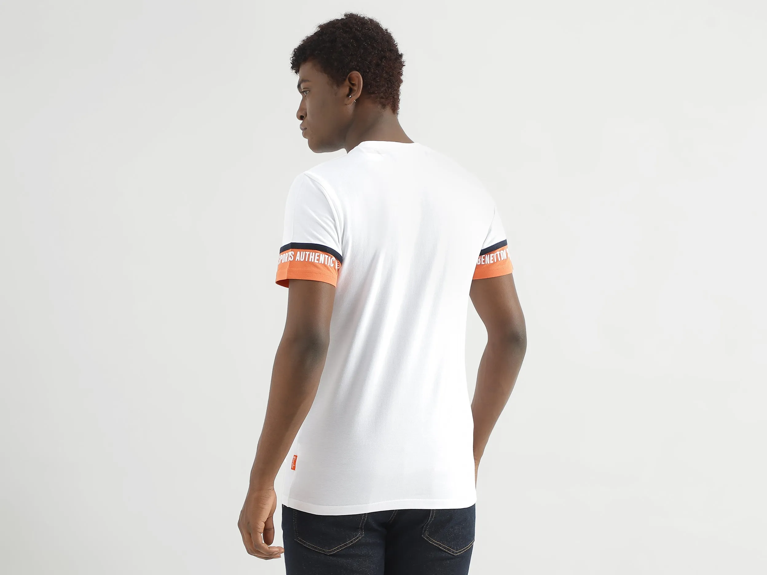 Regular-Fit Round Neck Solid T-Shirt