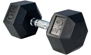 Rubber Hex Dumbell- 40lbs