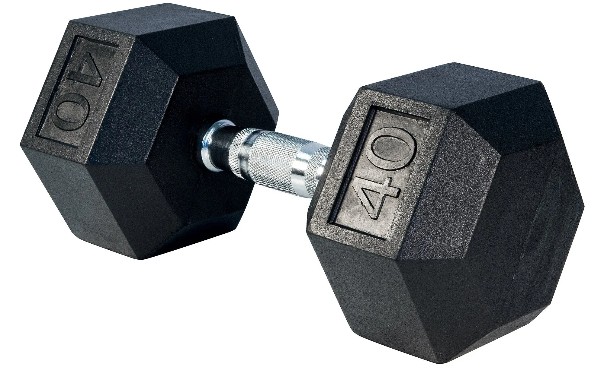 Rubber Hex Dumbell- 40lbs