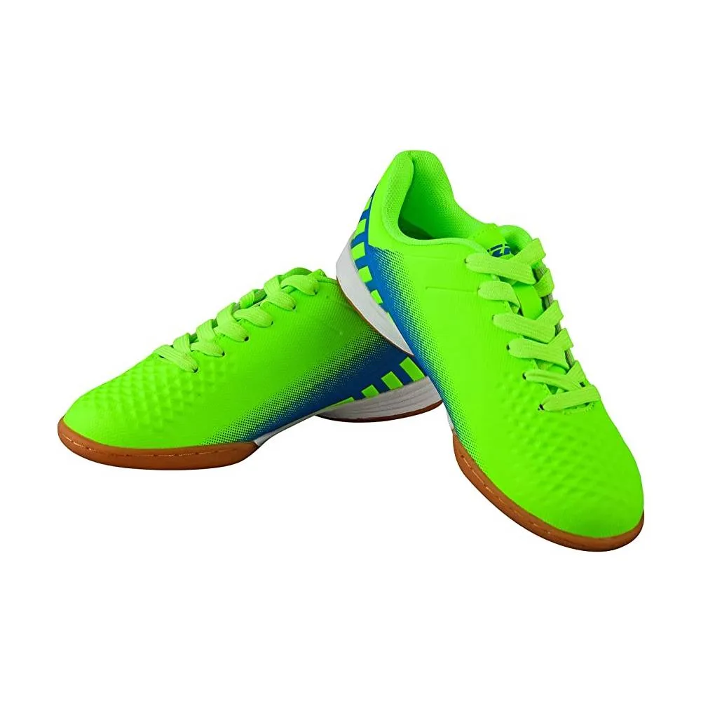 Santos JR Indoor Soccer Shoes -Green/Blue