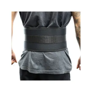 Shelter 241-S 6 in. Last Punch Nylon Power Weight Lifting Belt & Back Support Belt Black - Small