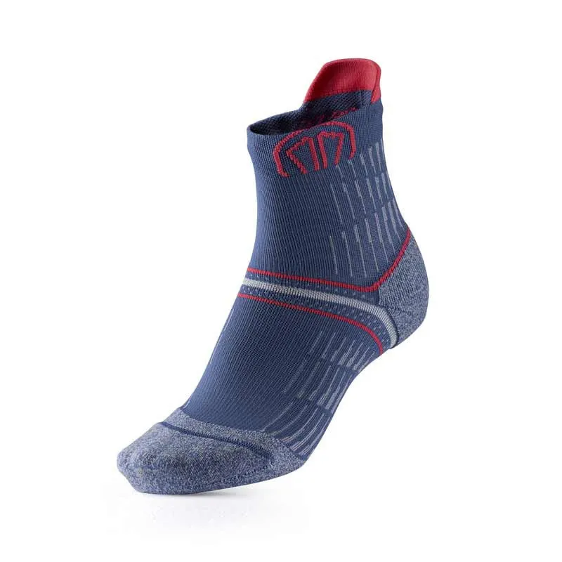 Sidas Run Anatomic Comfort Blue & Pink Ankle Running Socks