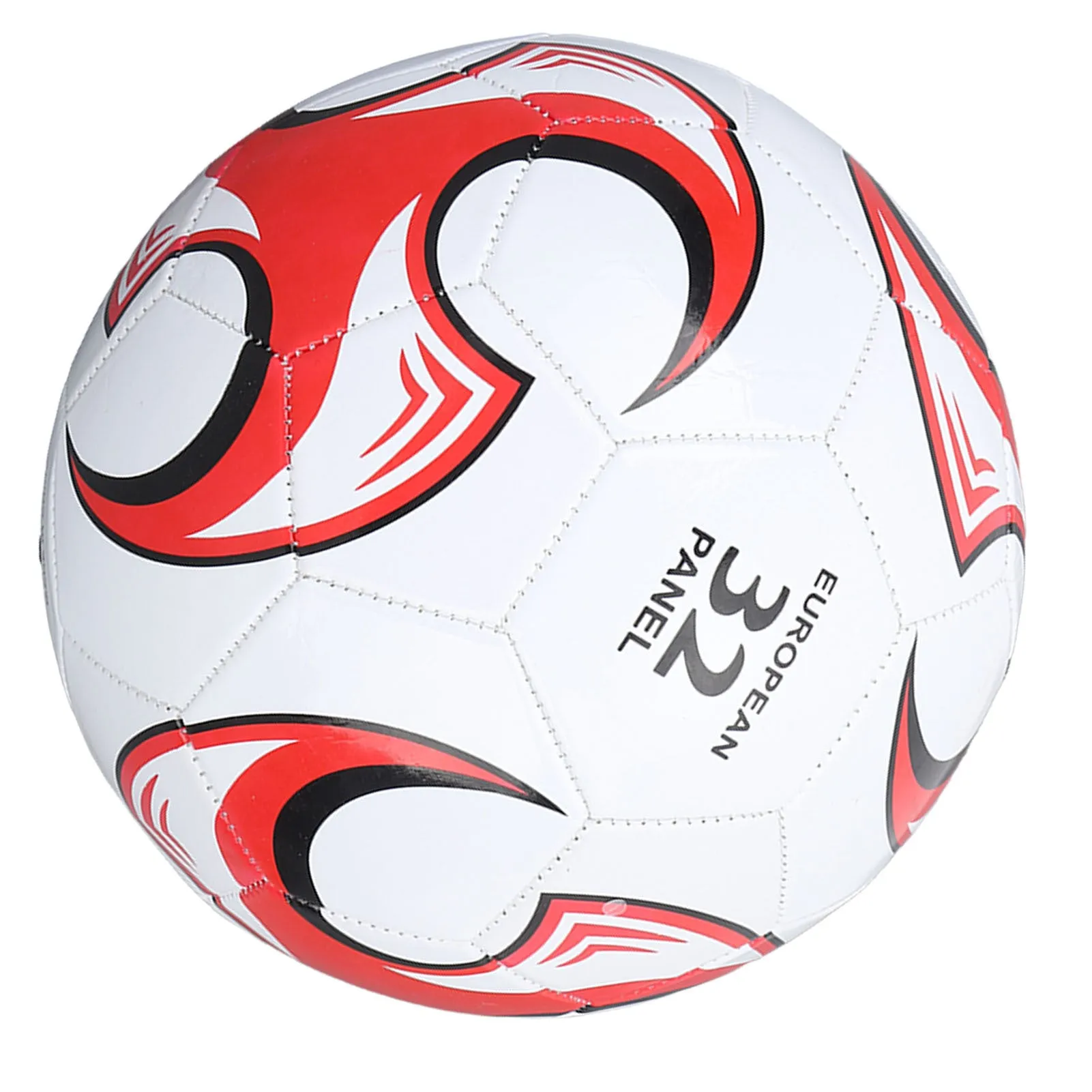 Size 5 Soccer Ball PVC for Competitions Training Exams Official Indoor Outdoor Play Red