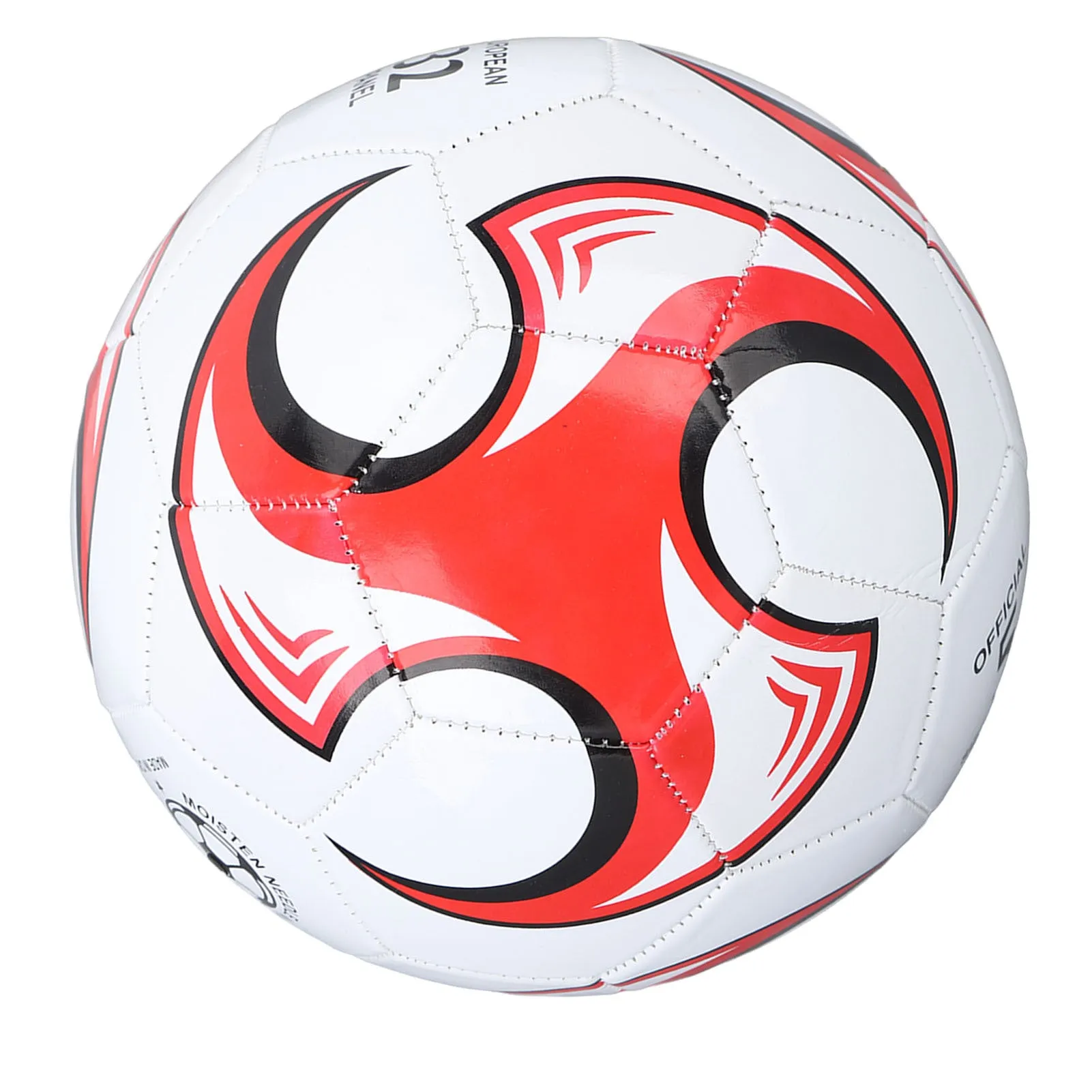 Size 5 Soccer Ball PVC for Competitions Training Exams Official Indoor Outdoor Play Red