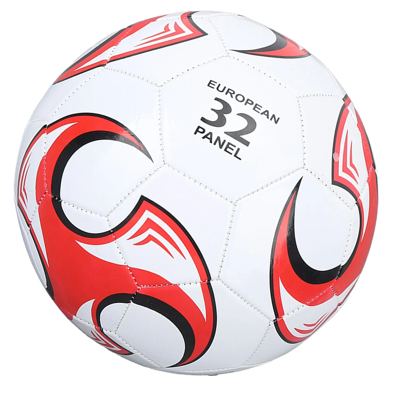 Size 5 Soccer Ball PVC for Competitions Training Exams Official Indoor Outdoor Play Red