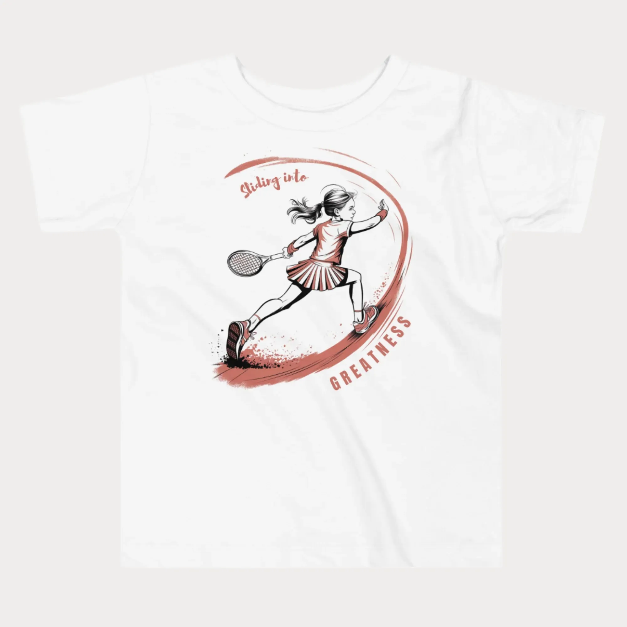Sliding into Greatness Clay Tennis T-Shirt - Toddler