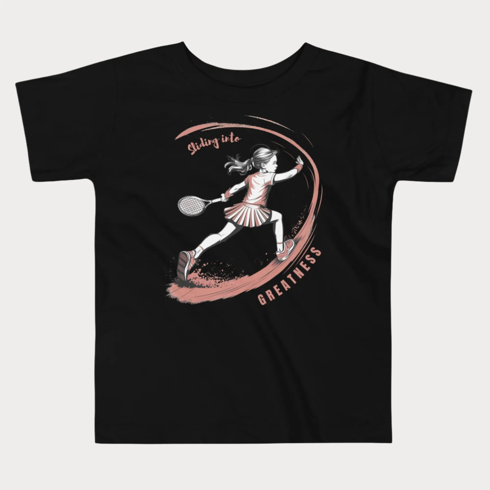 Sliding into Greatness Clay Tennis T-Shirt - Toddler