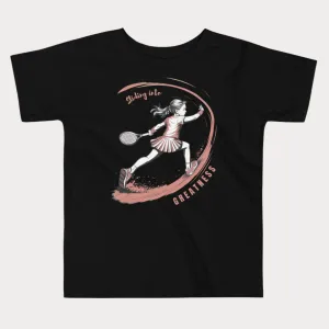 Sliding into Greatness Clay Tennis T-Shirt - Toddler