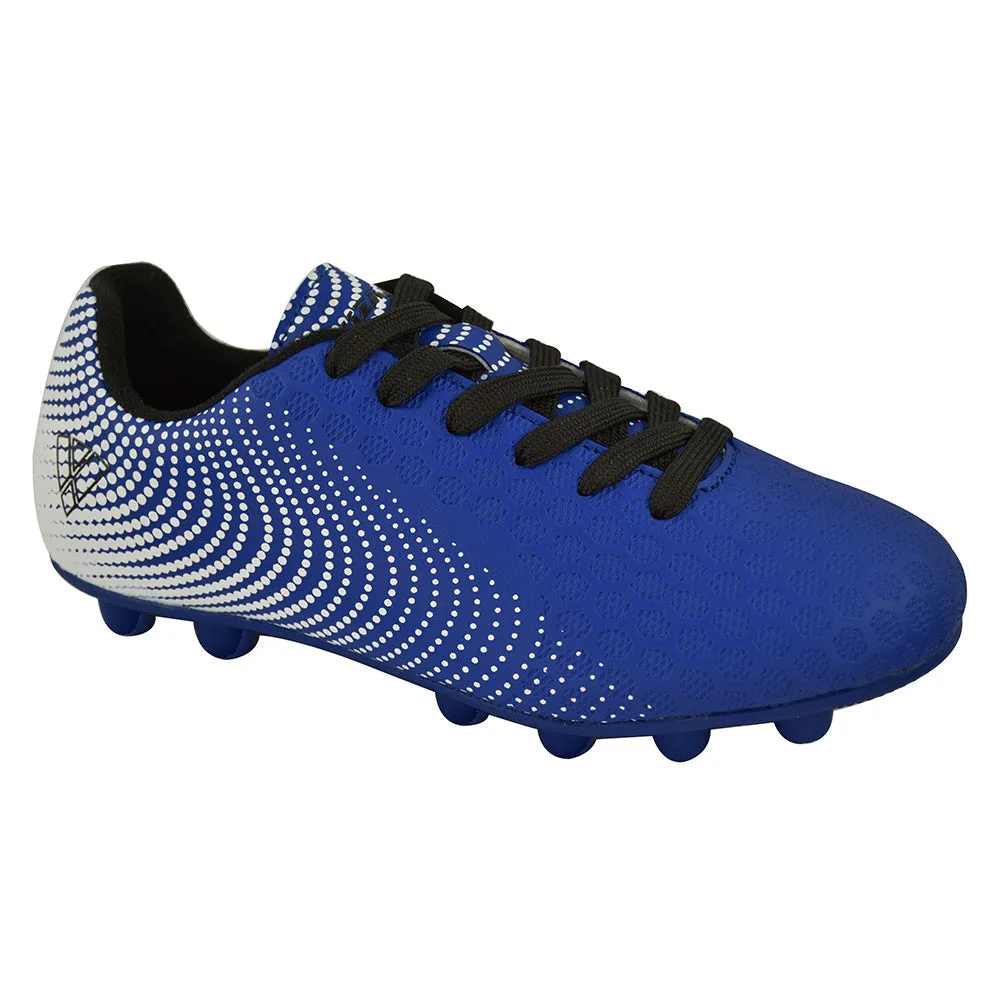 Stealth Firm Ground Soccer Shoes -Blue/White