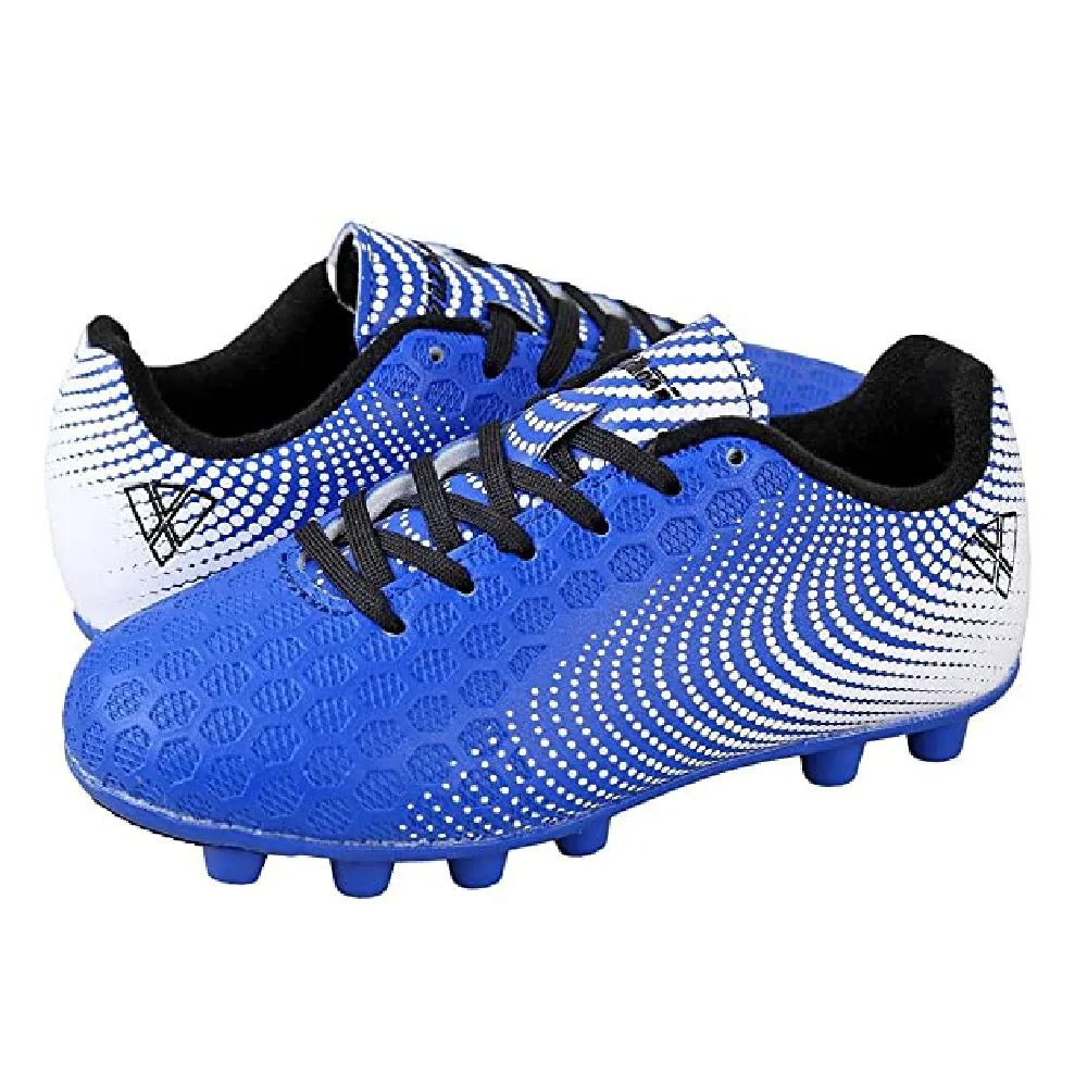 Stealth Firm Ground Soccer Shoes -Blue/White