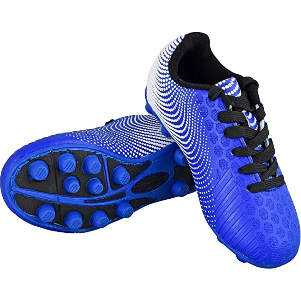 Stealth Firm Ground Soccer Shoes -Blue/White