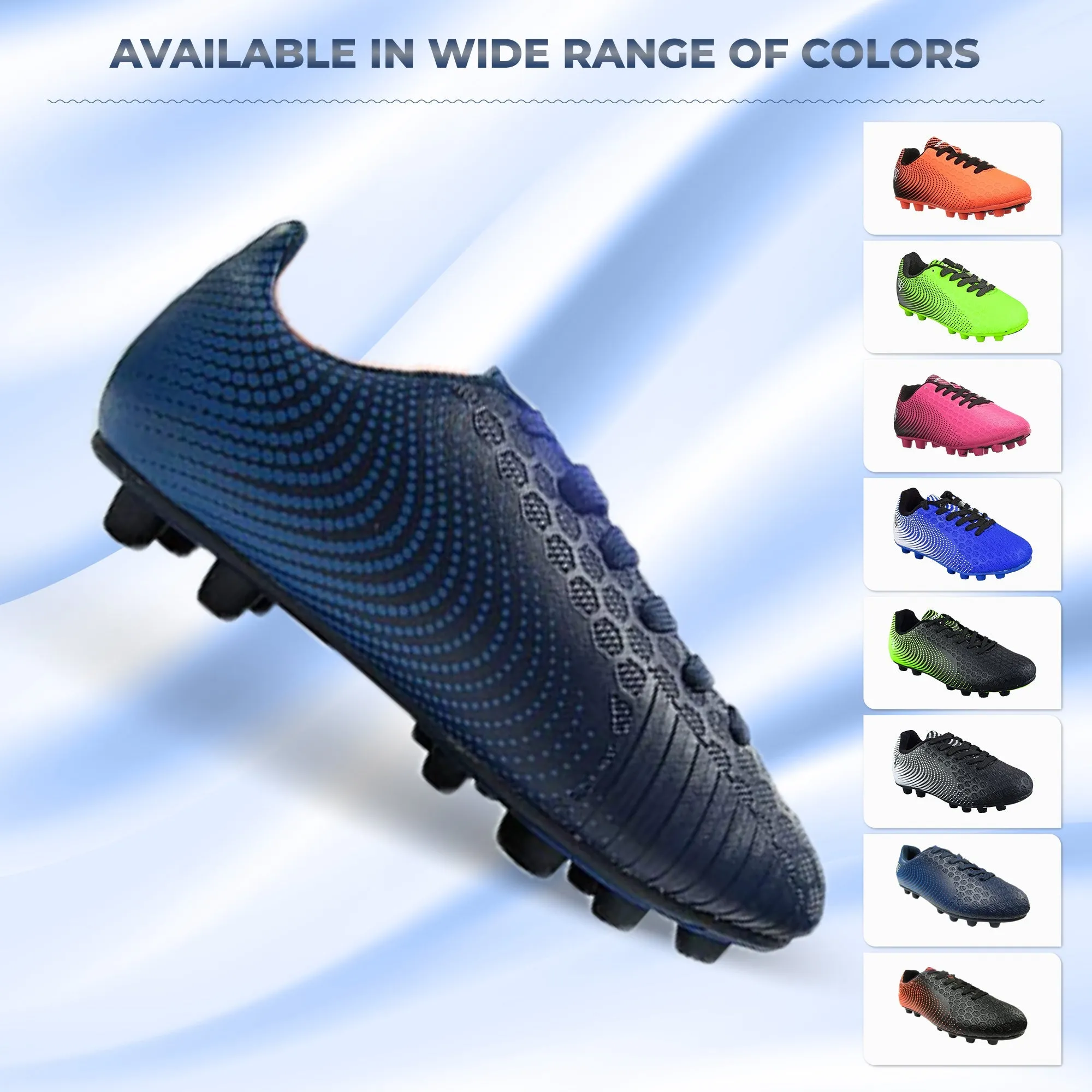 Stealth Firm Ground Soccer Shoes -Navy