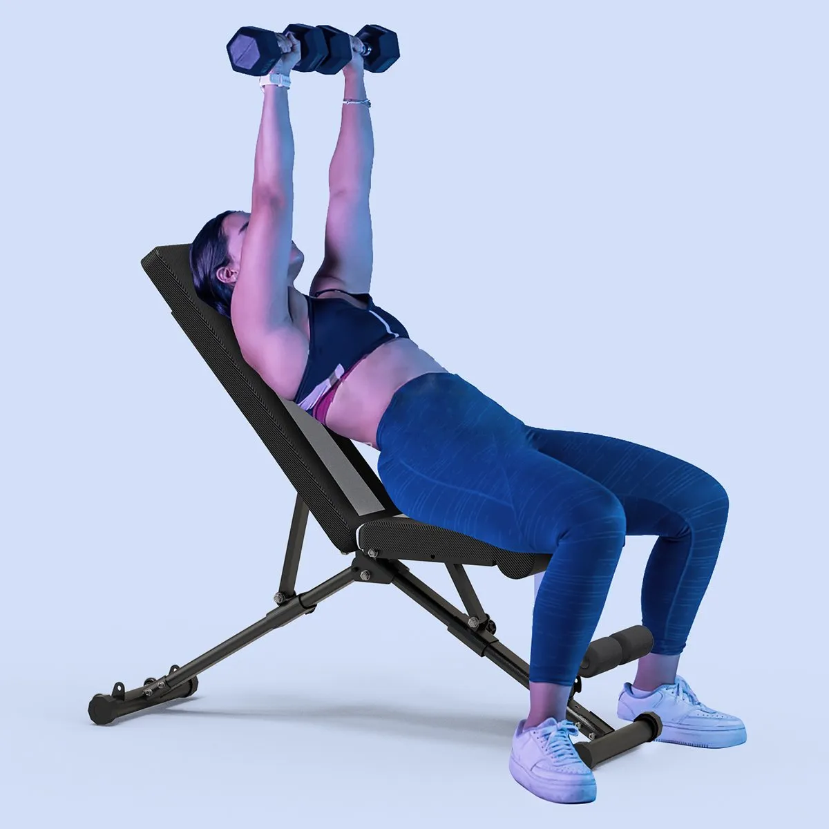 Strength Training Foldable Weight Bench for Full Body Workout