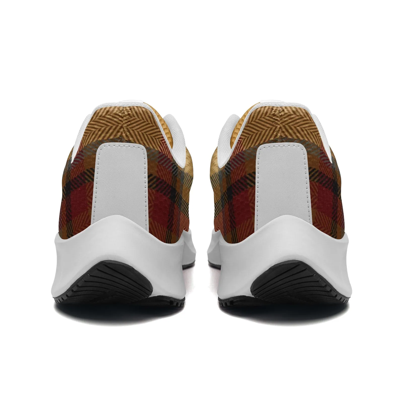 Stylish Plaid-Pattern Lightweight Sports Shoes