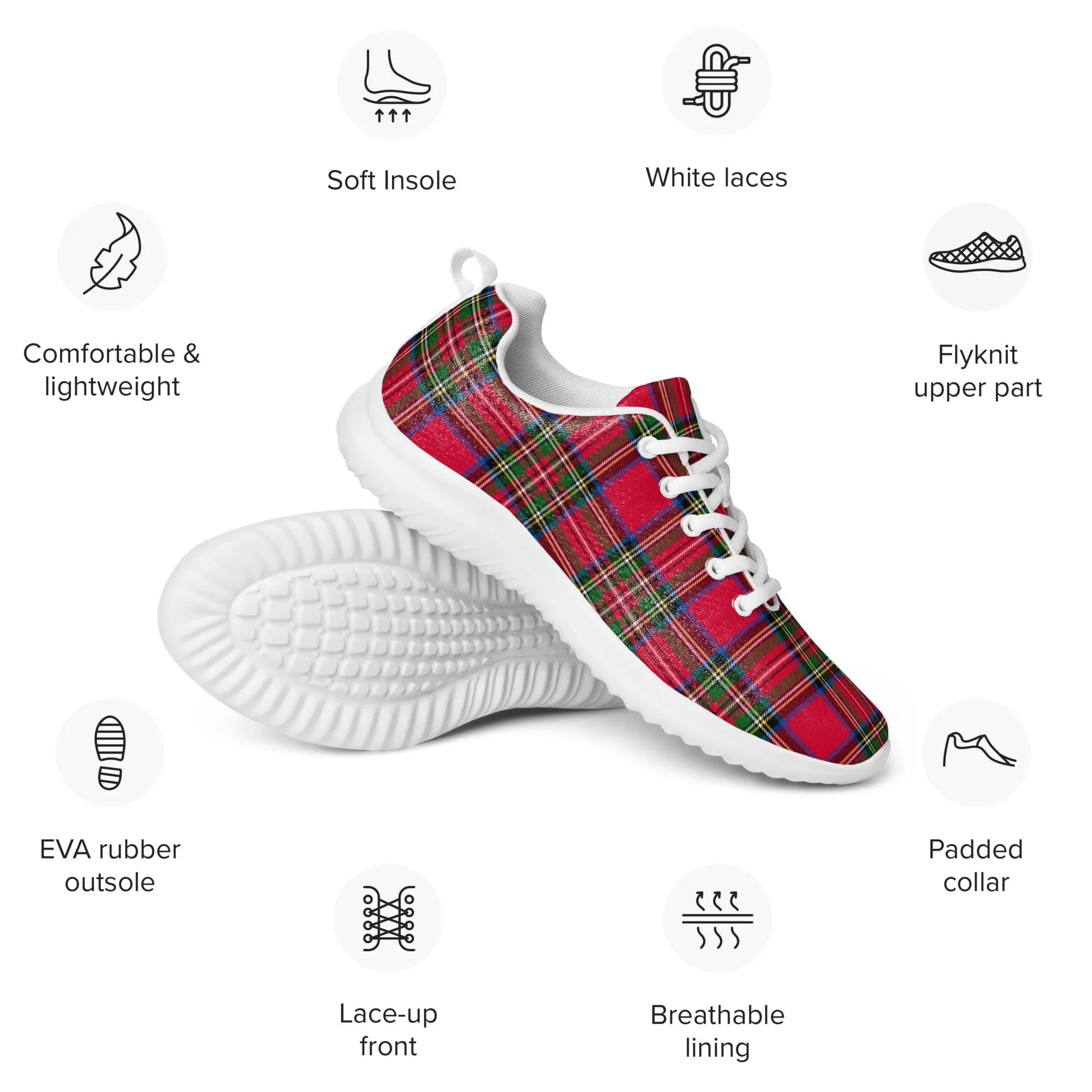 Tartan Triumph Women’s Athletic Shoes