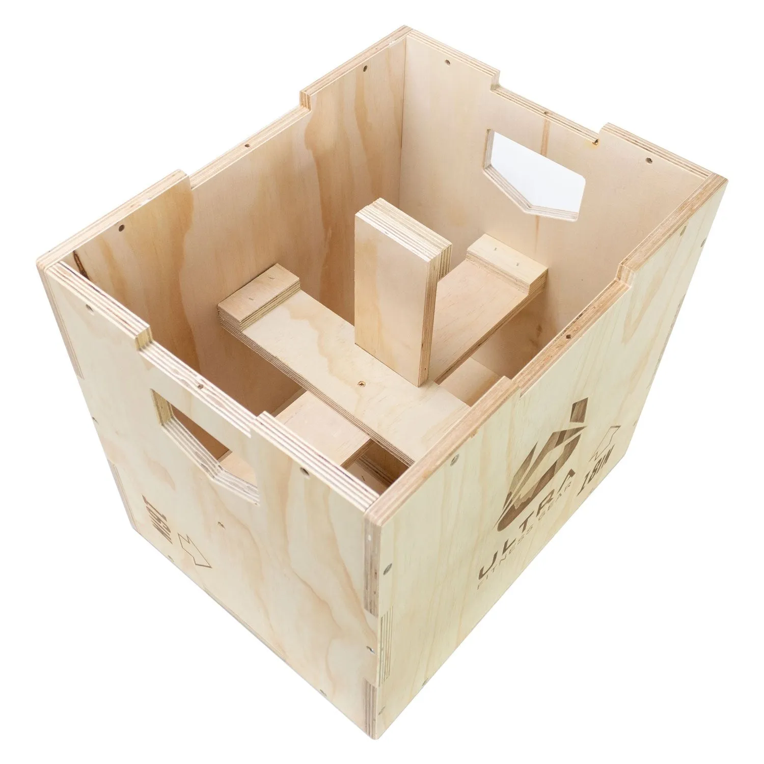 Ultra Fitness Gear 3 in 1 Wood Plyo Box for Jump, Crossfit, Plyometrics. Sizes: 30/24/20, 24/20/16, 20/18/16, or 16/14/12