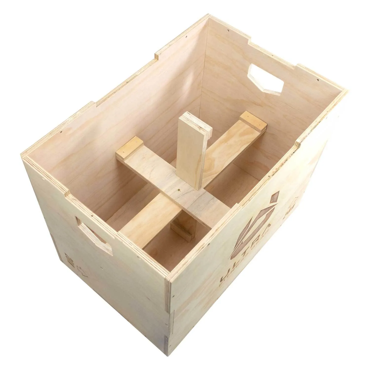 Ultra Fitness Gear 3 in 1 Wood Plyo Box for Jump, Crossfit, Plyometrics. Sizes: 30/24/20, 24/20/16, 20/18/16, or 16/14/12