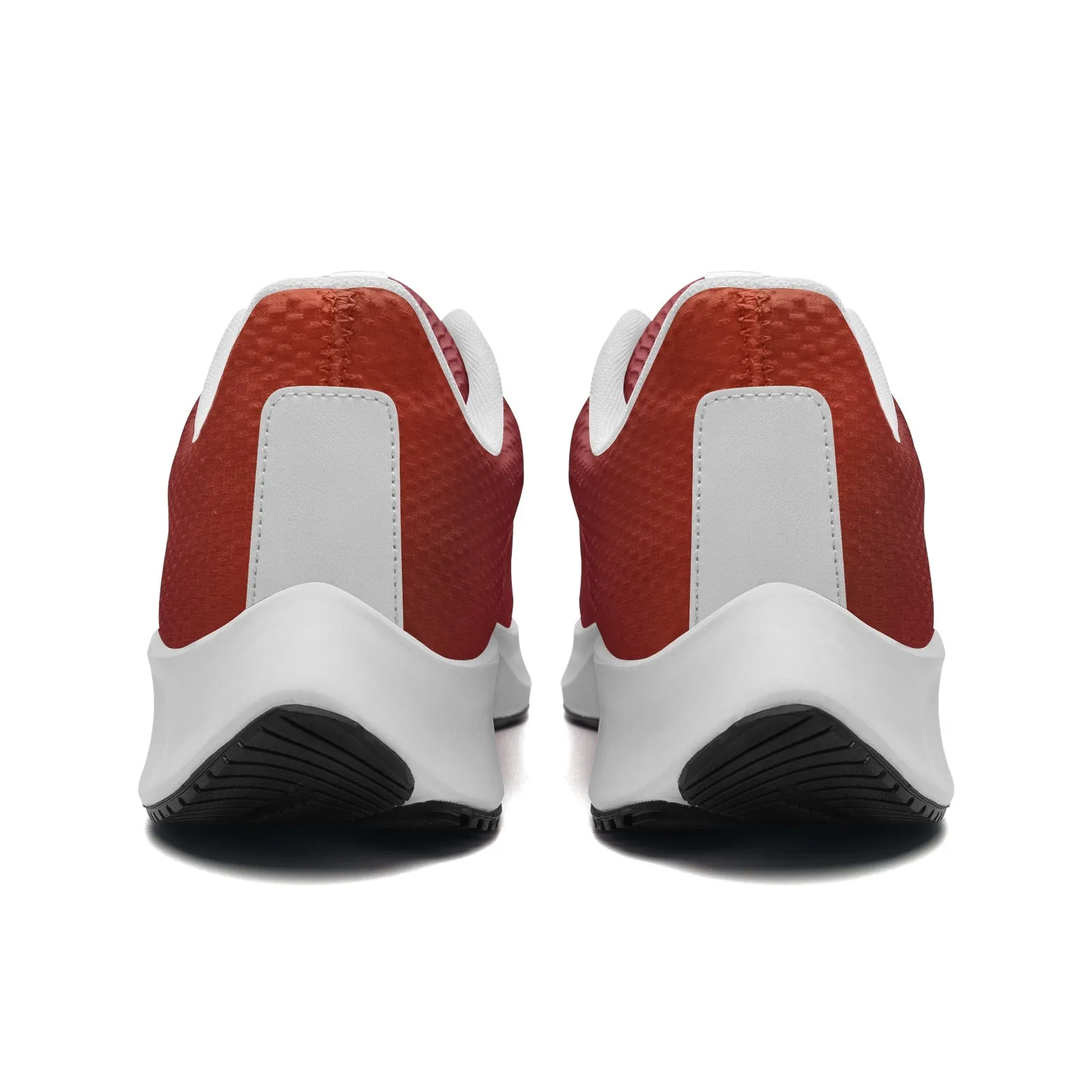 Ultra-Lightweight Gradient Running Shoes – Burgundy to Sunset Orange