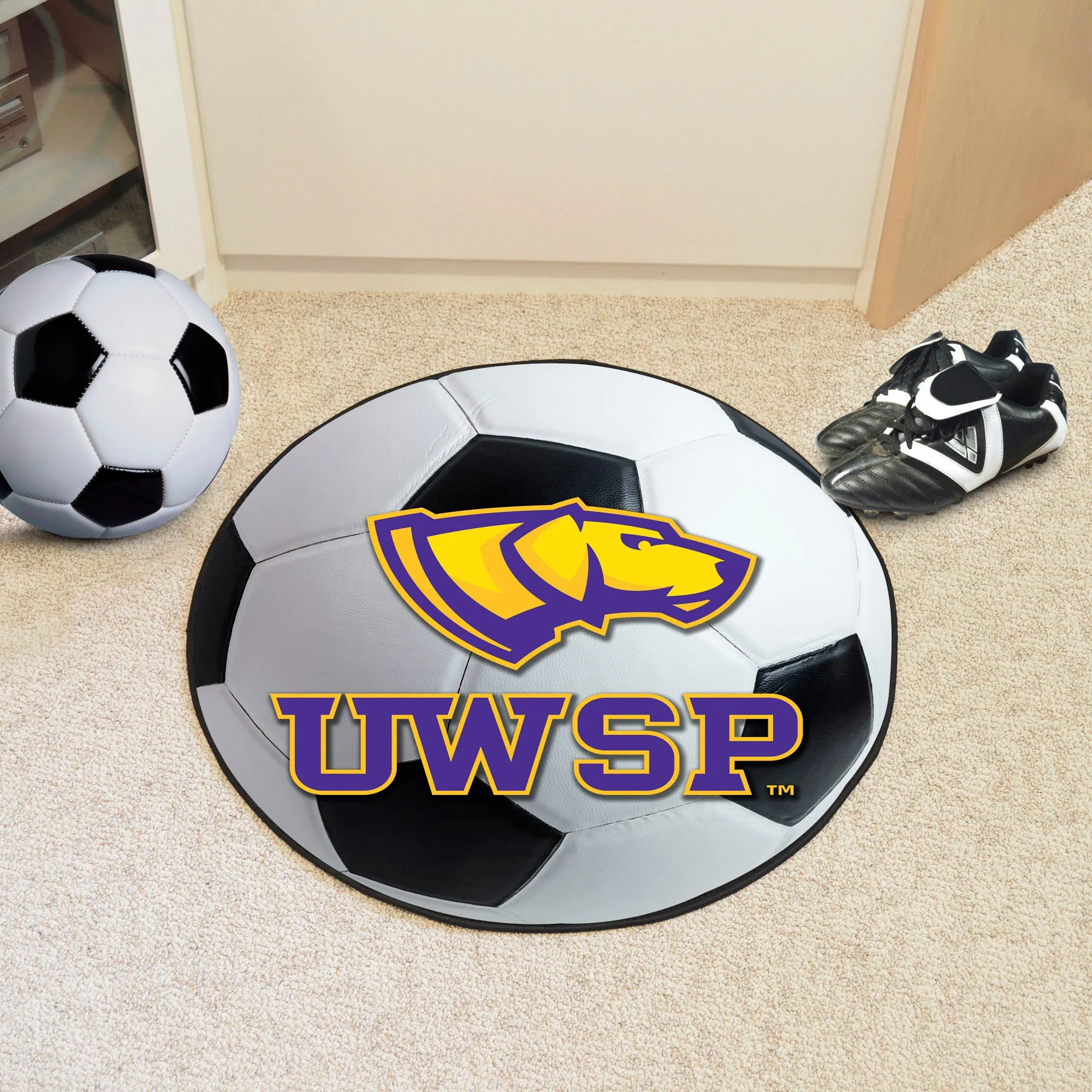 Univ of Wisconsin Stevens Pt Soccer Ball Mat