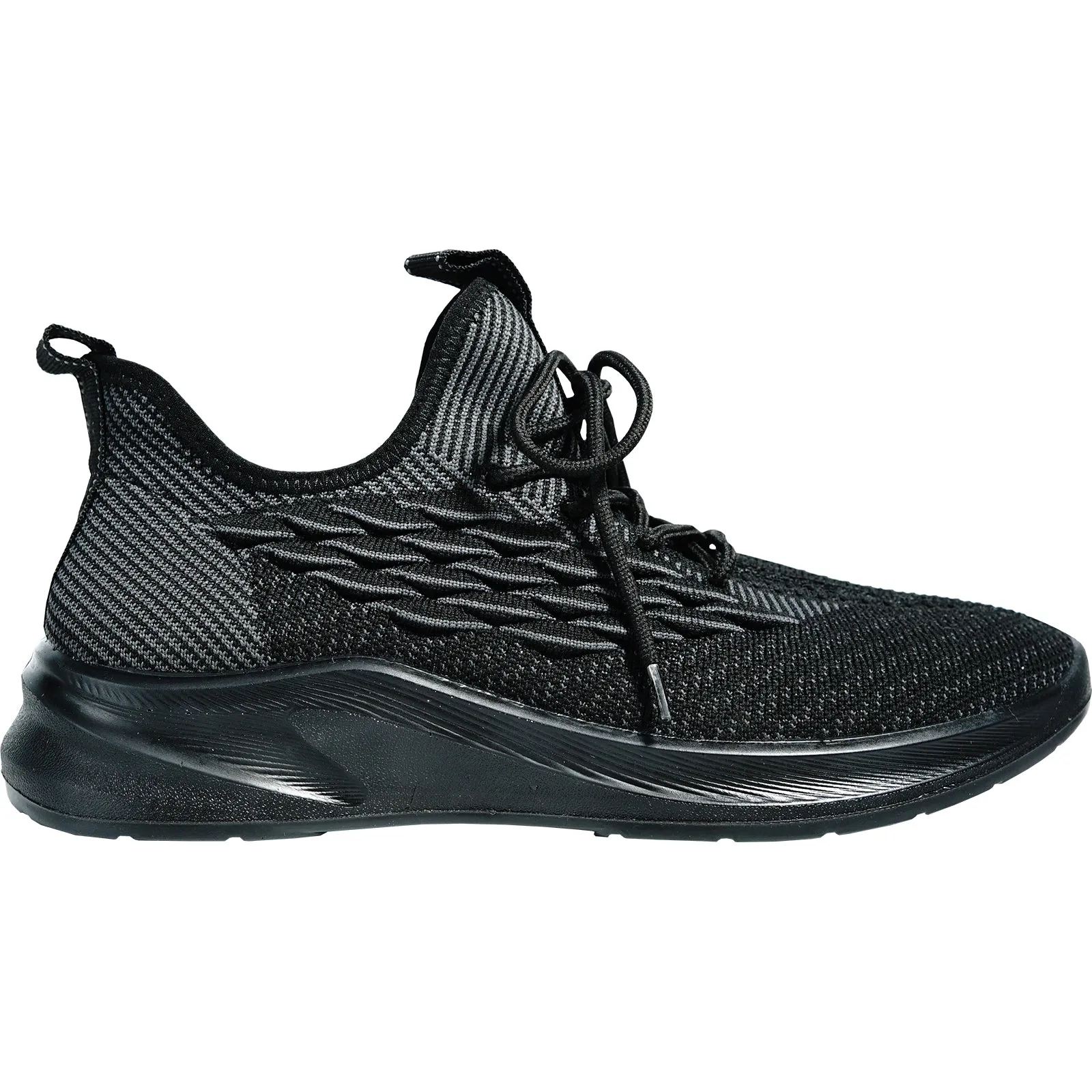 VANGELO Men Slip Resistant Shoe JIMMY-5 Black  - Wide Width Available