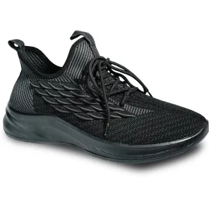 VANGELO Men Slip Resistant Shoe JIMMY-5 Black  - Wide Width Available
