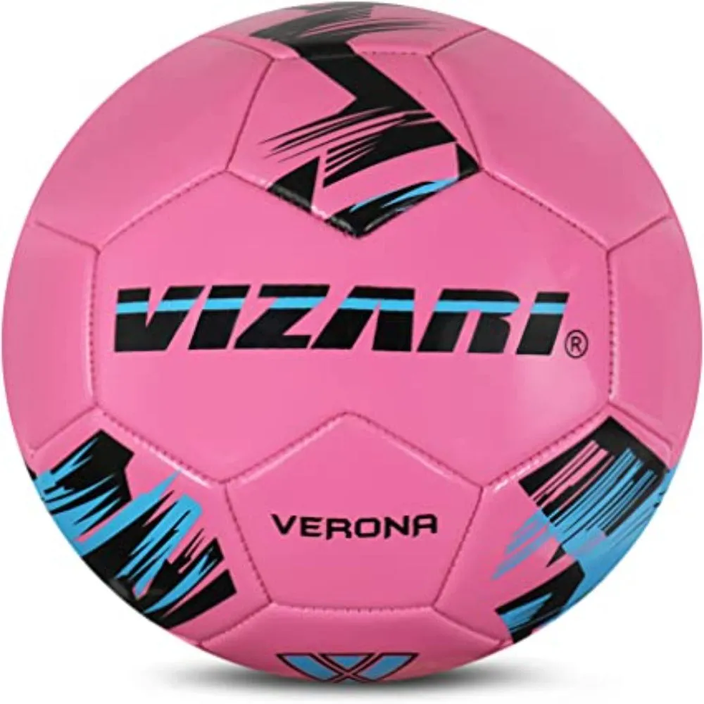 Verona Soccer Ball - Pink/Black/Sky