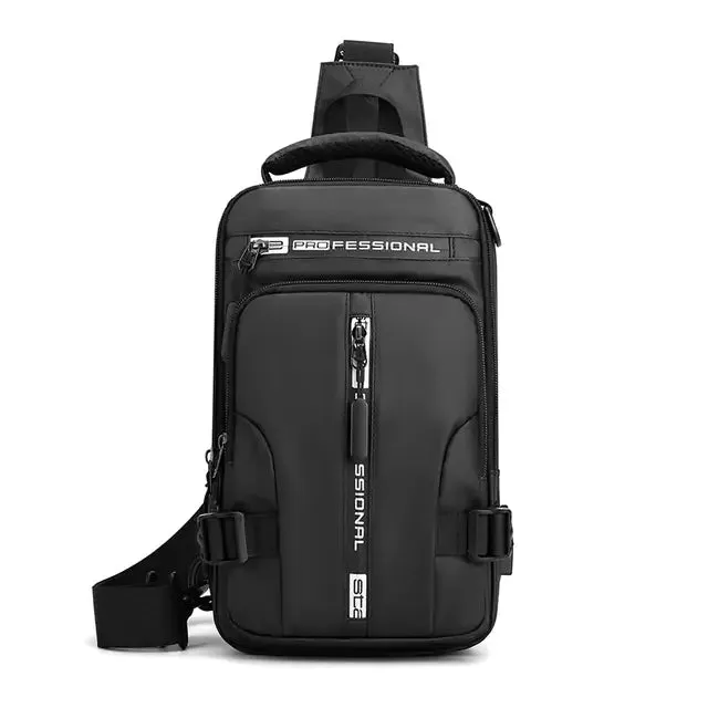 Waterproof Chest Bag with USB Charging Port