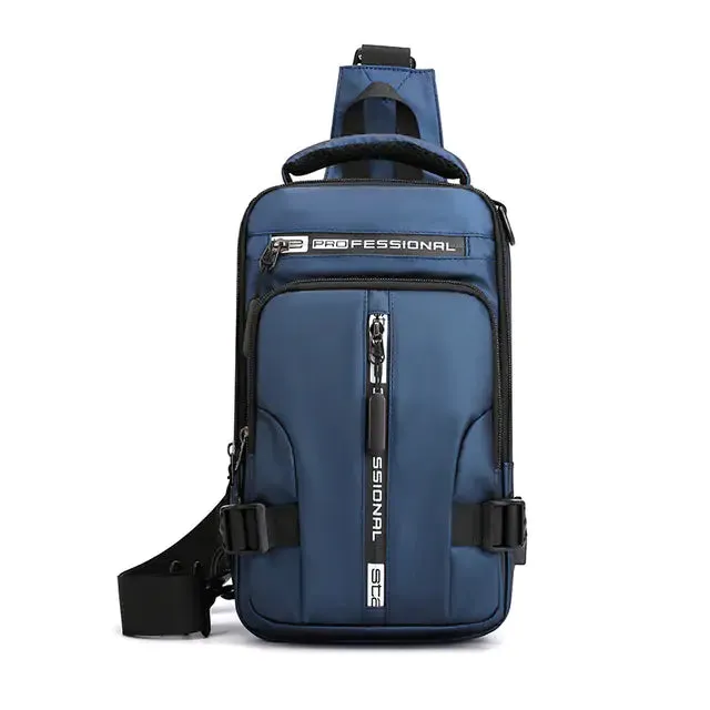 Waterproof Chest Bag with USB Charging Port