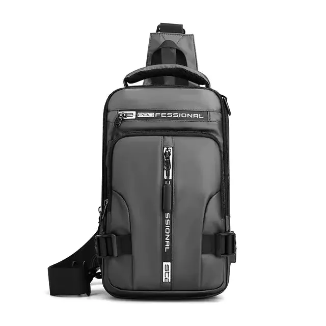 Waterproof Chest Bag with USB Charging Port
