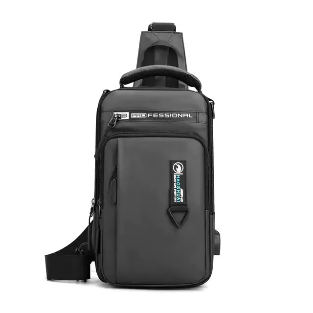Waterproof Chest Bag with USB Charging Port