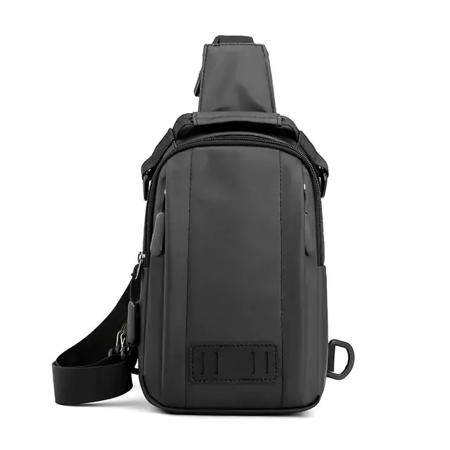 Waterproof Chest Bag with USB Charging Port