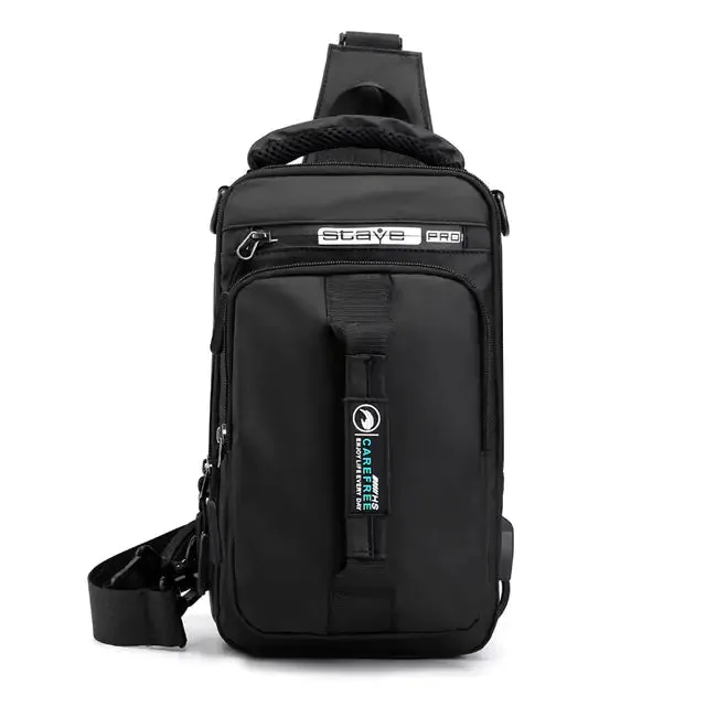 Waterproof Chest Bag with USB Charging Port