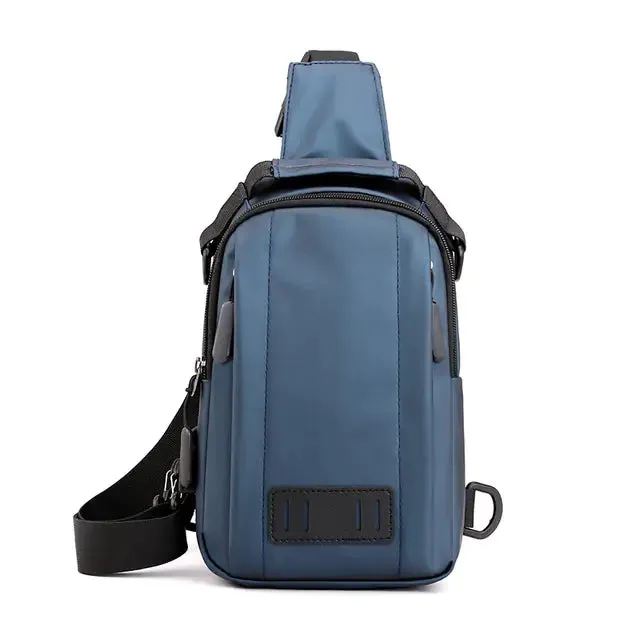 Waterproof Chest Bag with USB Charging Port