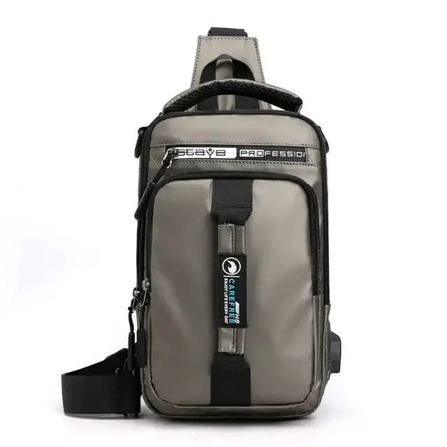 Waterproof Chest Bag with USB Charging Port