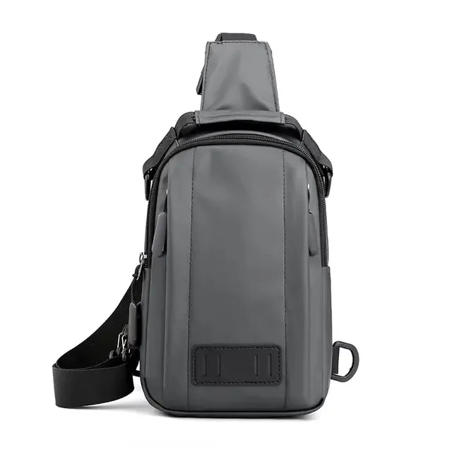 Waterproof Chest Bag with USB Charging Port
