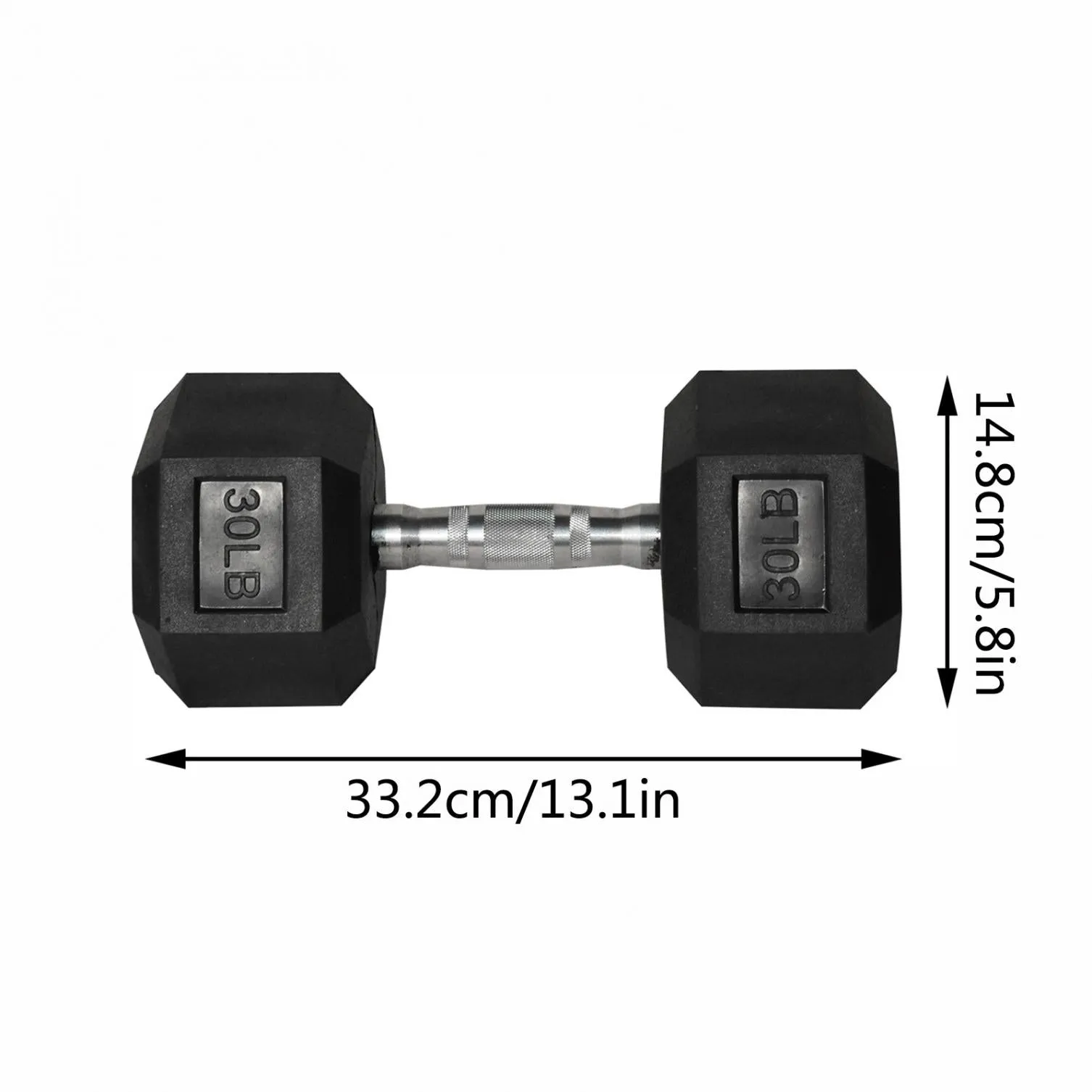 Weights Dumbbells Set for Home Gym w/ Non-Slip Metal Hand