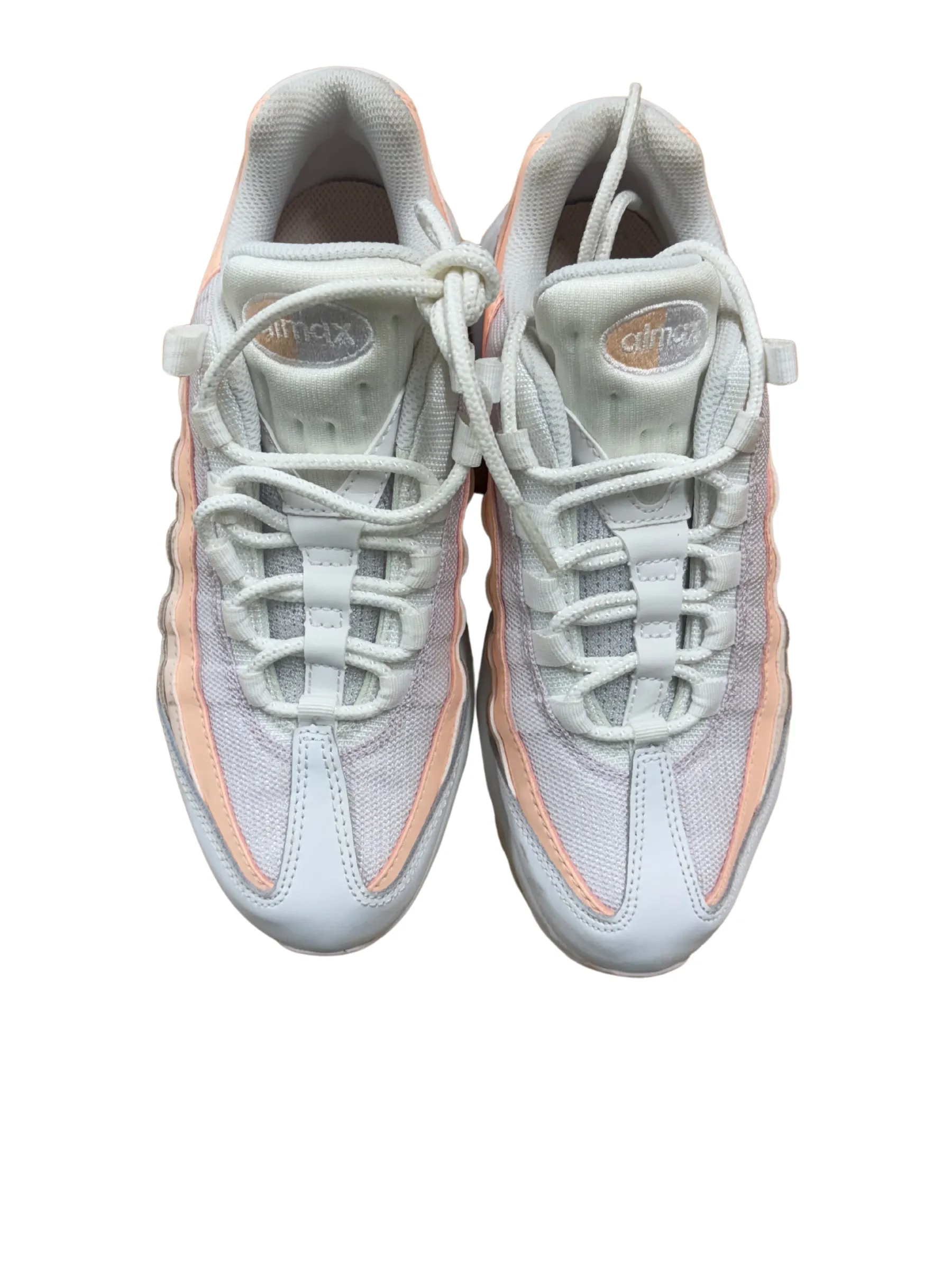 White, Pink Low Cut 'Air Max' Sneakers