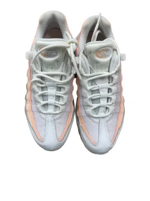 White, Pink Low Cut 'Air Max' Sneakers