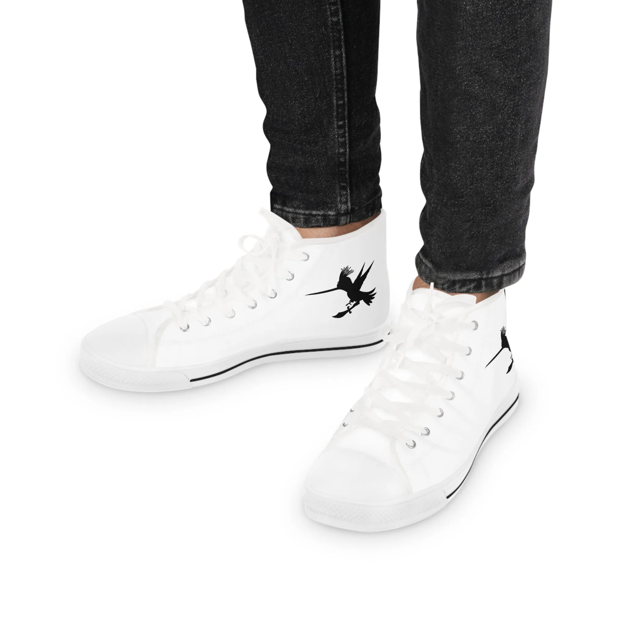 White Sword Men's High Top Sneakers