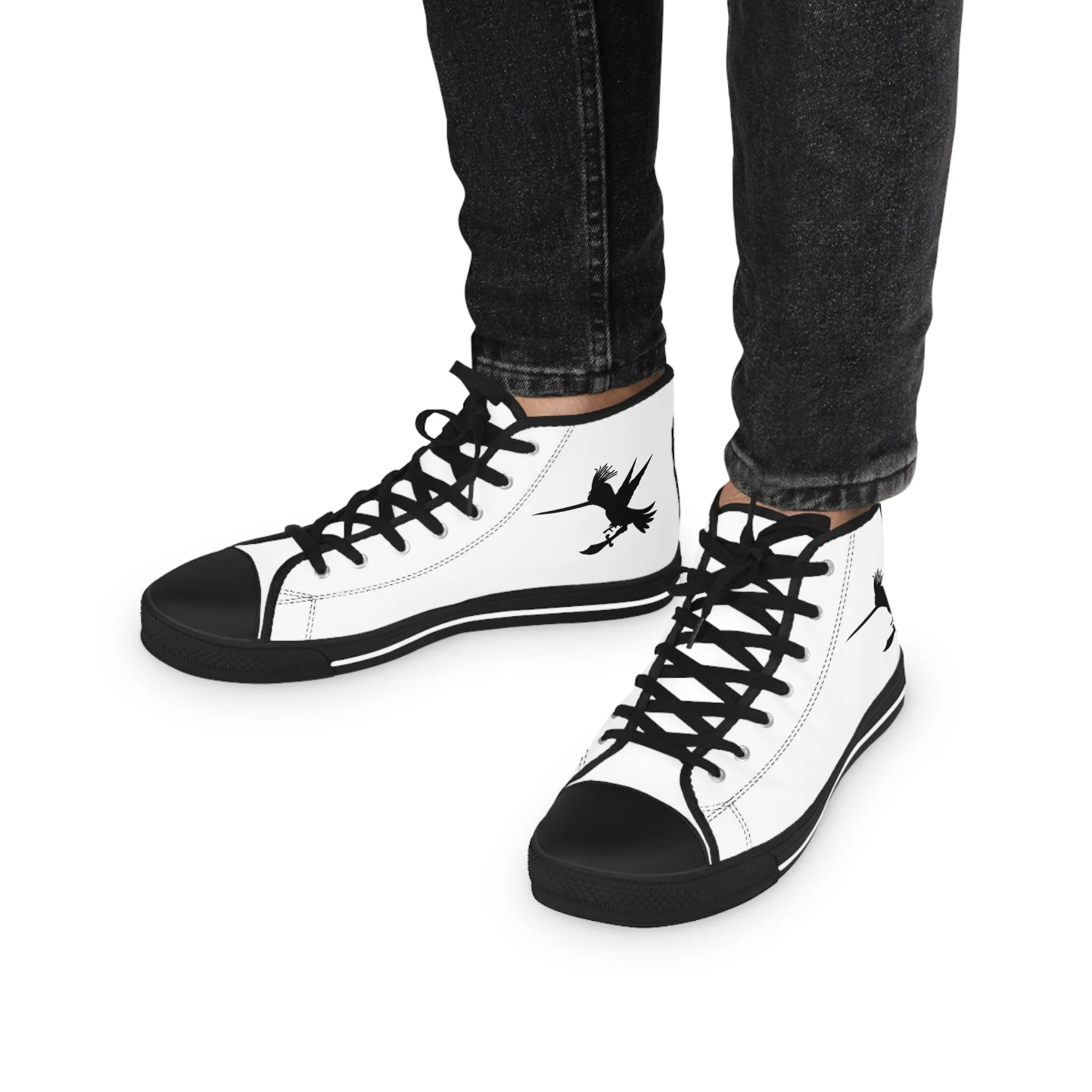 White Sword Men's High Top Sneakers